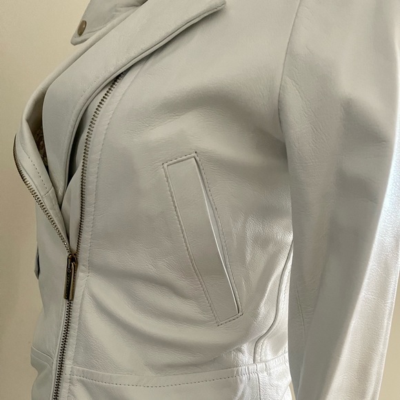 New Real leather jacket AnnaRita N size S EU 40 made in Italy org $559 - Picture 10 of 15